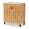 Baxton Studio Excel Modern and Contemporary Oak Brown Finished Wood 2-Door Storage Cabinet 189-11995-ZORO - alternate 7